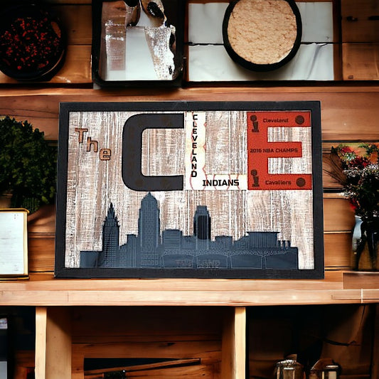 Sign with Mirrored Acrylic - large - cle