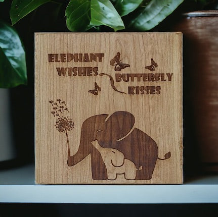 Cherry - 8 x 8 - Elephant Wishes/Butterfly Kisses