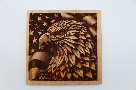 Cherry - 10 x 10 - Side Eagle Head 3D