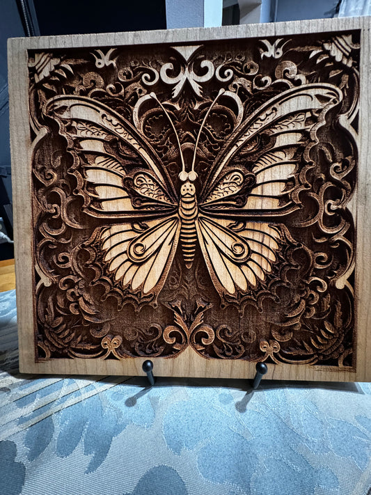 Cherry - 8 x 8 - Butterfly 3D