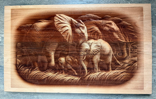 Cherry - 20 x 12 - Elephants 3D