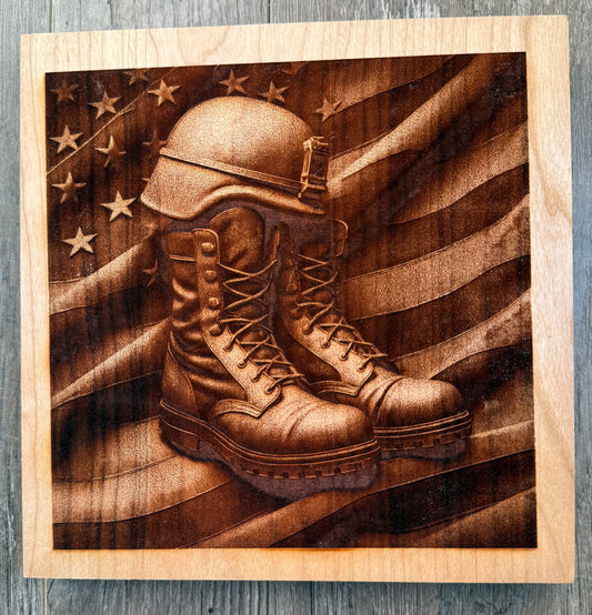 Cherry - 8 x 8 - Boots/Eagle 3D